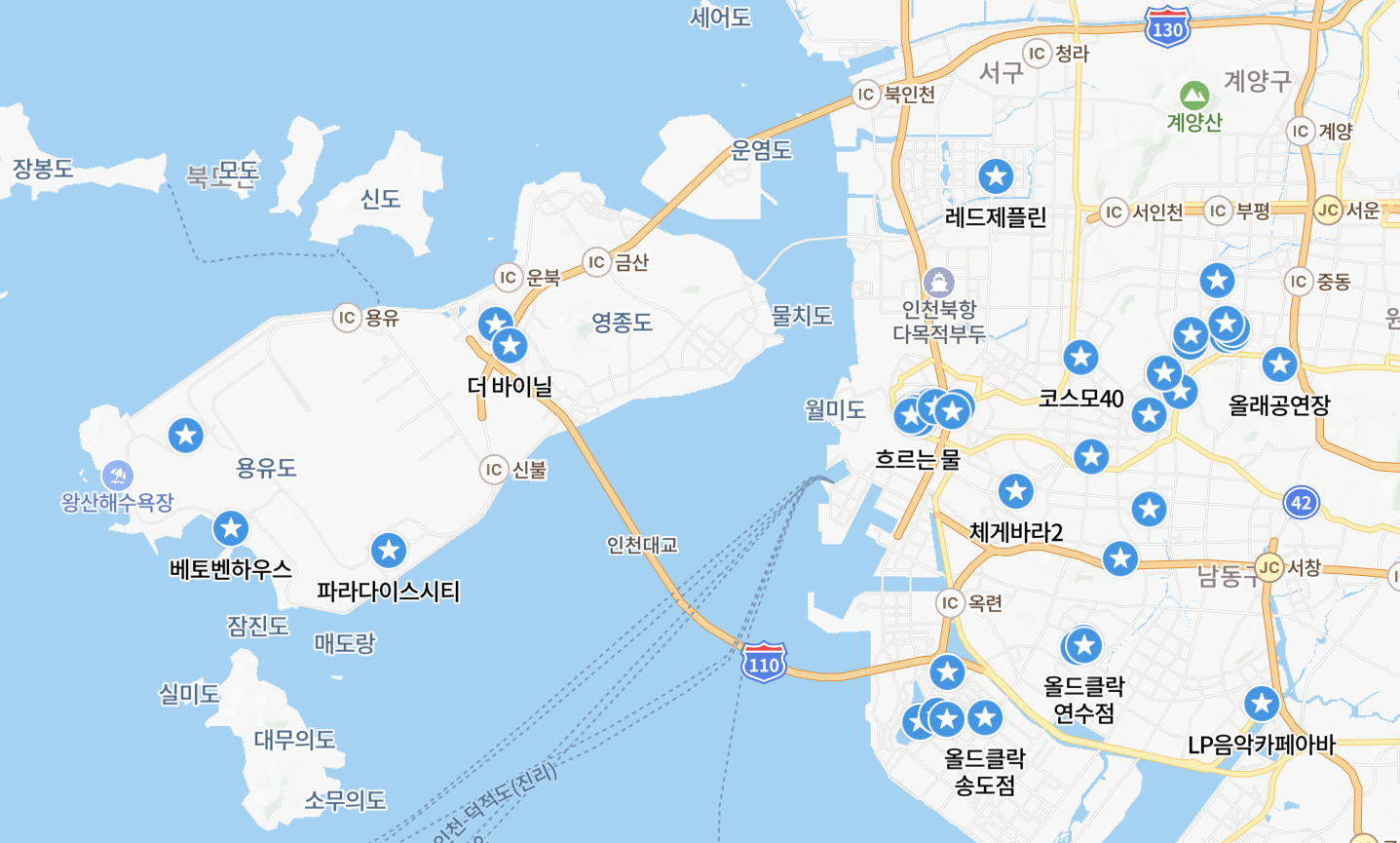 Incheon map banner